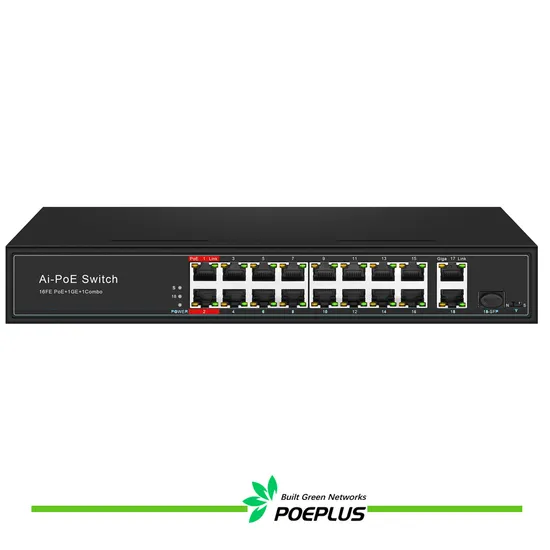 16 Port PoE Network Switch